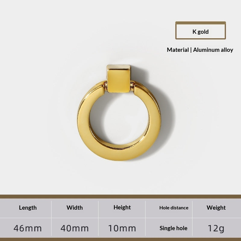 European-style Minimalist Vintage Single-hole Pull Ring Handle - HAUSSLYON