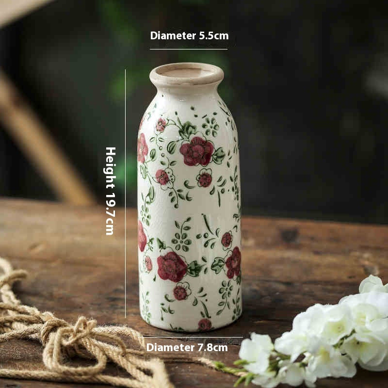 Simple Style Ceramic Vase Retro - HAUSSLYON