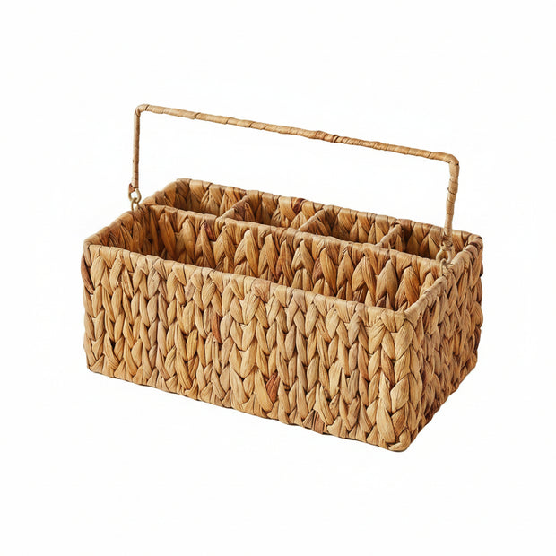 Panier de rangement portable pour ustensiles de cuisine RENFAN ANTALAHA, avec compartiments en tissu pour organiser les ustensiles.