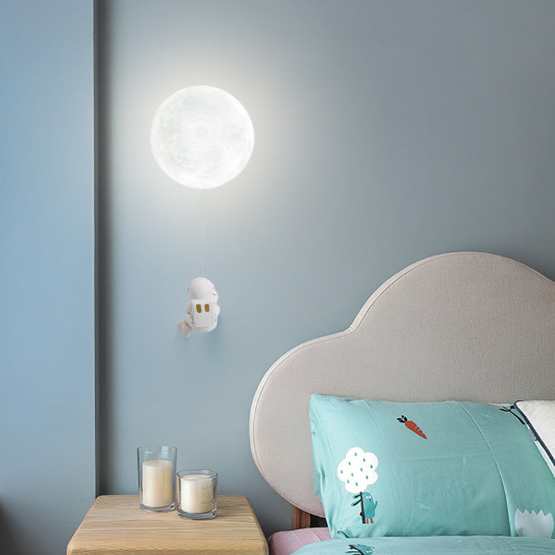 Children's Room Moon Wall Lamp Modern Minimalist - HAUSSLYON