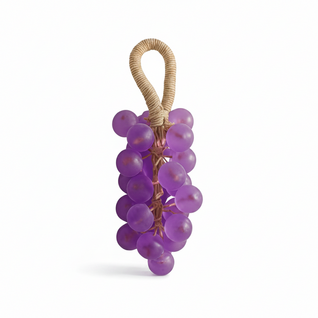 Savon en forme de grappe de raisins RENFAN, savon exfoliant avec texture détaillée de raisin pour une expérience sensorielle.
