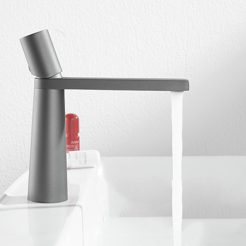 German Craft Basin Faucet Gun Grey Faucet Bathroom - HAUSSLYON