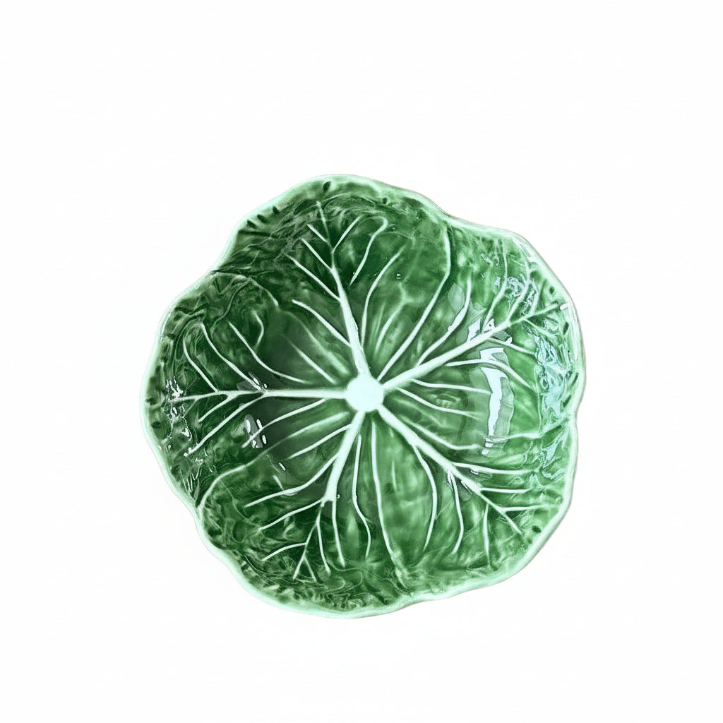 Green Cabbage Bowl Retro French Hand Painted Bowl Plate Country Art - HAUSSLYON