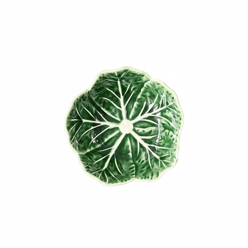 Green Cabbage Bowl Retro French Hand Painted Bowl Plate Country Art - HAUSSLYON