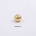 Brass Light Luxury Hammer Patterned Round Ball Long Handle - HAUSSLYON