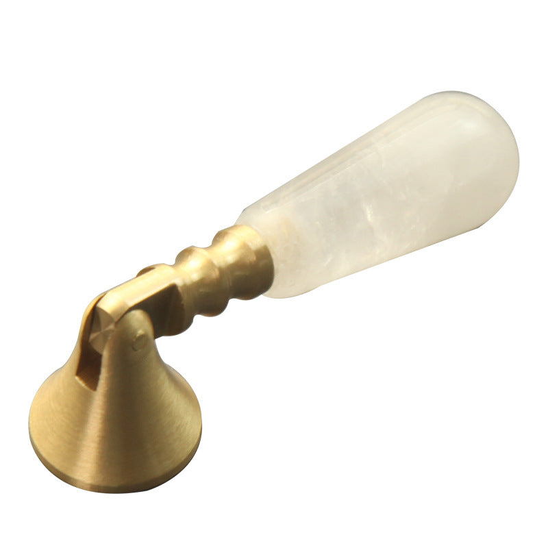 Natural Crystal Pure Brass Handle - HAUSSLYON