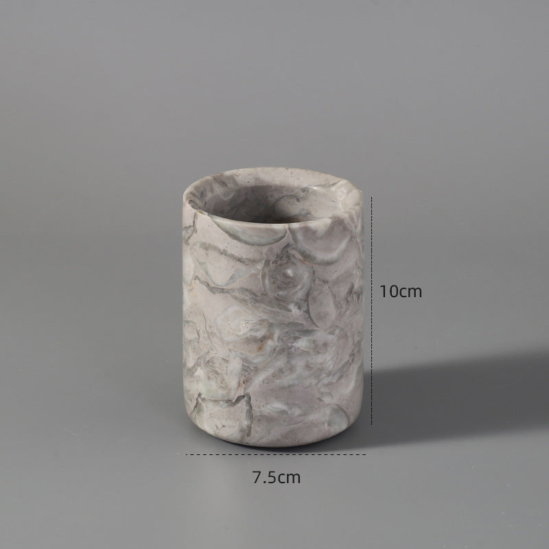 Bathroom Toilet Set  Marble Bathroom Set Hotel Model Room Home Furnishing - HAUSSLYON