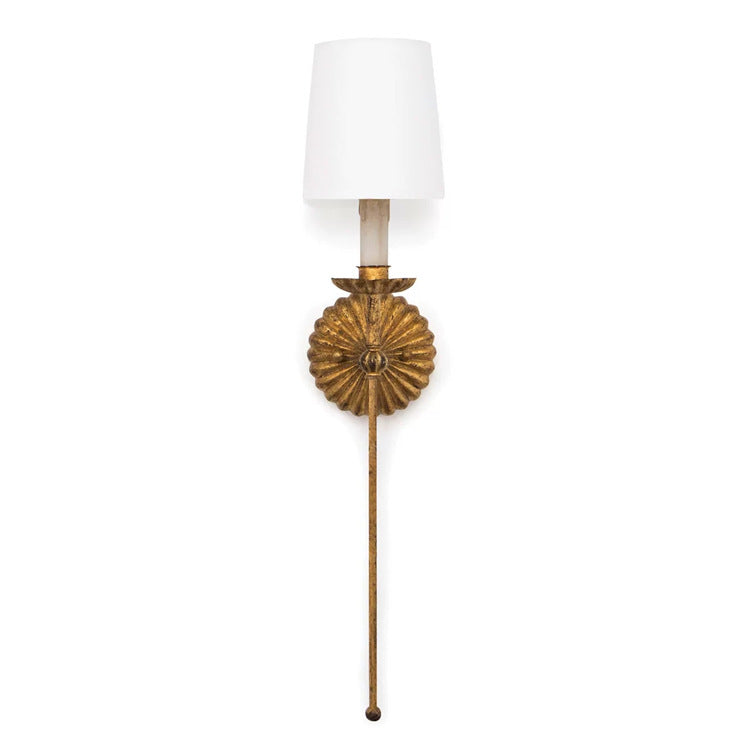 American Retro Wall Lamp Gold Foil Distressed - HAUSSLYON