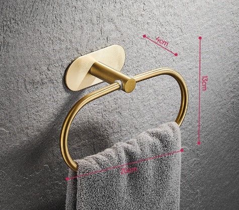 Crochet de salle de bain PIERREFONDS de VidaXL, fixation murale en acier pour serviettes ou accessoires.
