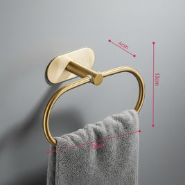 Crochet de salle de bain PIERREFONDS de VidaXL, fixation murale en acier pour serviettes ou accessoires.