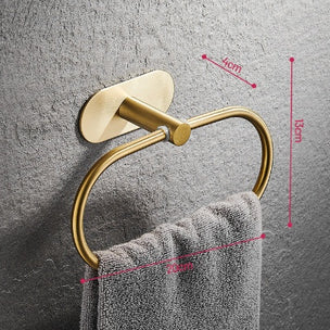 Crochet de salle de bain PIERREFONDS de VidaXL, fixation murale en acier pour serviettes ou accessoires.