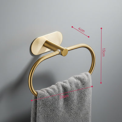 Crochet de salle de bain PIERREFONDS de VidaXL, fixation murale en acier pour serviettes ou accessoires.