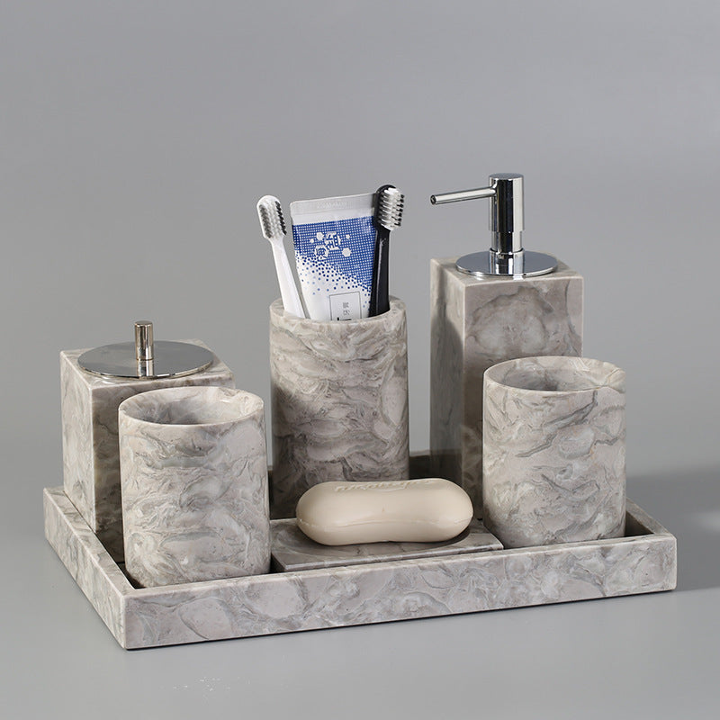 Accessoires de salle de bain Tampa de VidaXL, ensemble d'articles pratiques en matériaux durables pour la douche et le rangement.