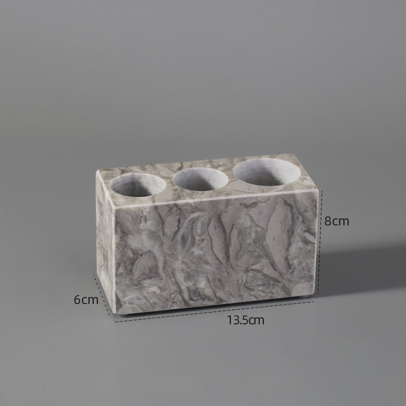 Accessoires de salle de bain Tampa de VidaXL, ensemble élégant comprenant porte-savon, porte-brosse, et étagère en métal.