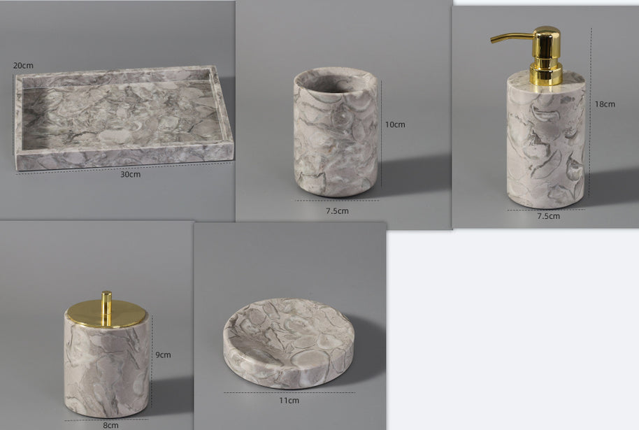 Accessoires de salle de bain Tampa de VidaXL, ensemble d'articles pratiques pour la décoration et l'organisation.