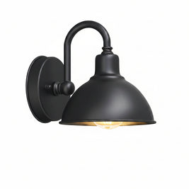Applique extérieure VidaXL Granby noire en métal, éclairage extérieur moderne pour façade ou jardin.