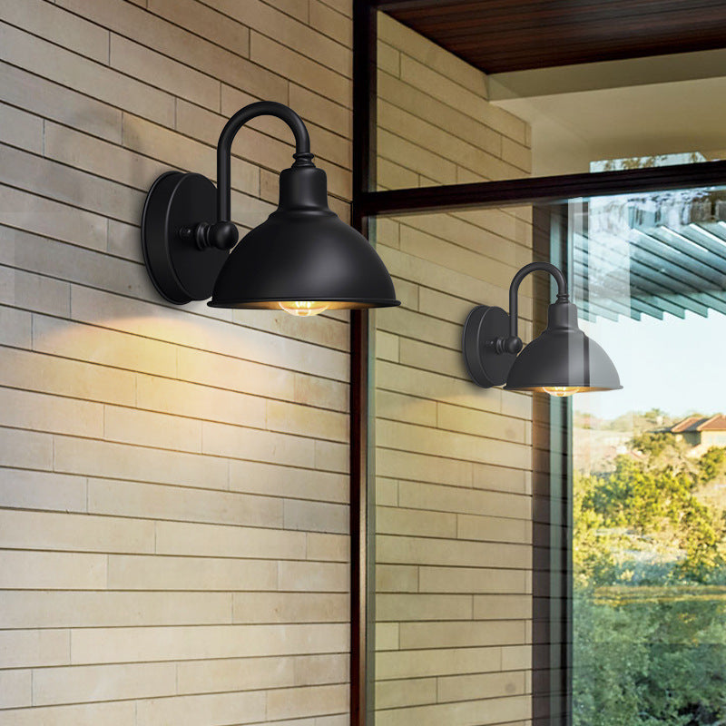 Applique extérieure Granby noir de VidaXL, design moderne et élégante pour éclairage extérieur.