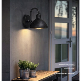 Applique extérieure Granby noire de VidaXL, design moderne, éclairage extérieur robuste, fixation murale élégante.
