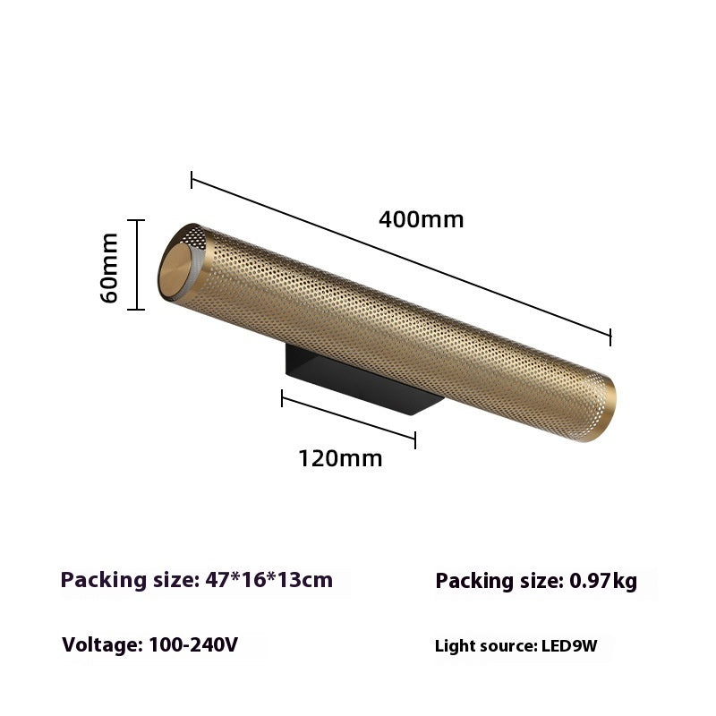 Applique murale Carleton VidaXL avec lumière chaude de 9W, design moderne, fixation murale pour intérieur élégante