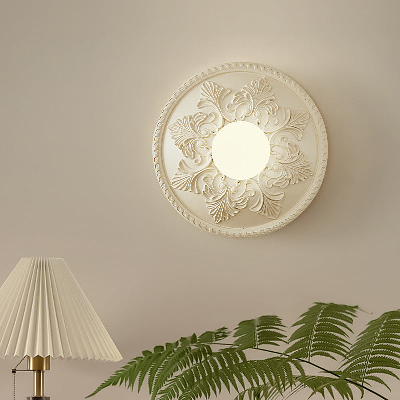 Applique murale Fontainebleau VidaXL avec design chaud, diamètre de 30 cm pour décoration intérieure élégante.
