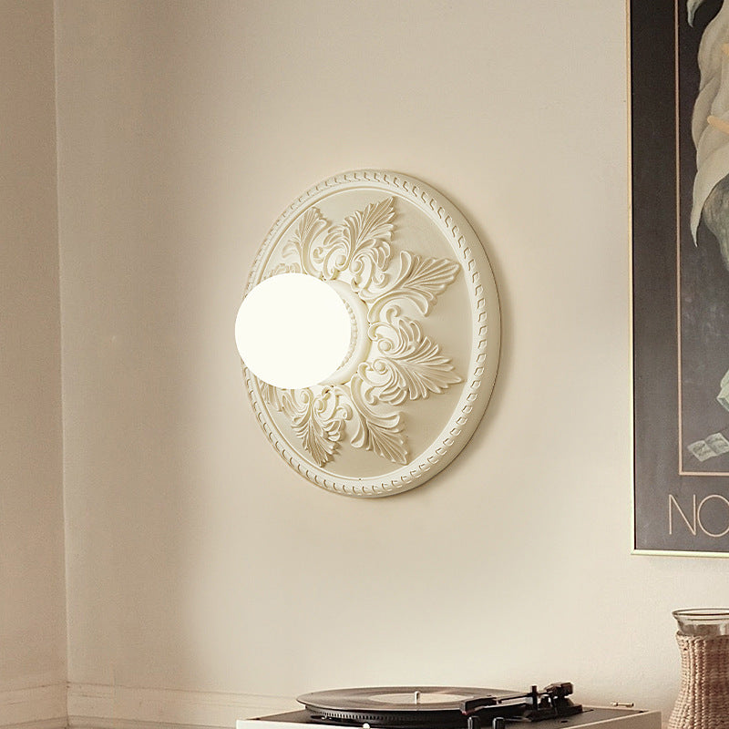 Applique murale Fontainebleau VidaXL avec éclairage chaud, diamètre de 30 cm, design élégant en métal pour décoration intérieure