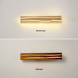 Solid Wood Crack Creative Wall Lamp Background Wall LED Strip Wall Lamp - HAUSSLYON