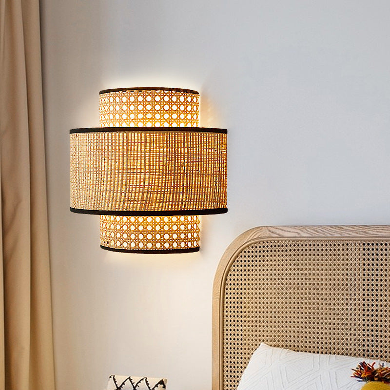 Applique murale Kribi de VidaXL avec éclairage intégré et design moderne, fixée au mur pour une ambiance élégante.