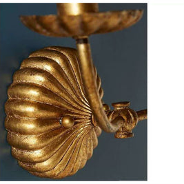 American Retro Wall Lamp Gold Foil Distressed - HAUSSLYON