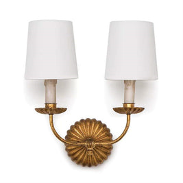 American Retro Wall Lamp Gold Foil Distressed - HAUSSLYON
