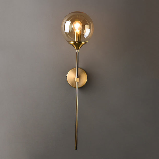 Simple Glass Wall Lamp Creative Bedroom Bedside Lamp - HAUSSLYON