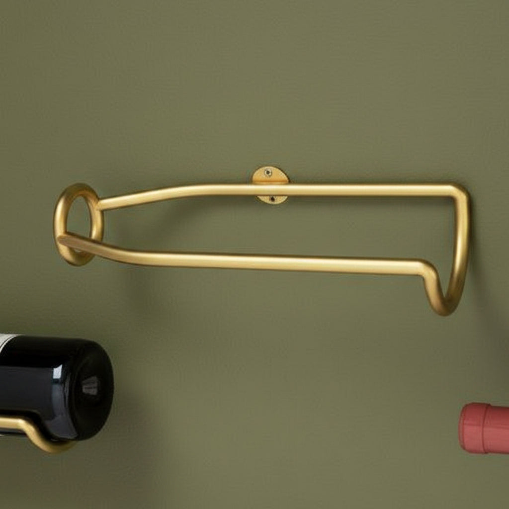 Présentoir mural décoratif pour bouteille de vin Le Cap de la marque HAUSSLYON, en bois avec espace pour une bouteille.