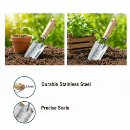 Outils de jardinage VidaXL pour le jardin, poignée en bois, conception robuste, idéal pour planter, arroser et entretenir les plantes.