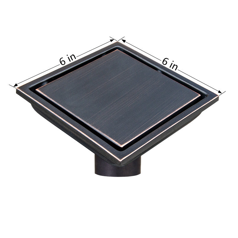 304 Stainless Steel Floor Drain Invisible Bathroom Bathroom Deodorant Yama American Floor Drain - HAUSSLYON