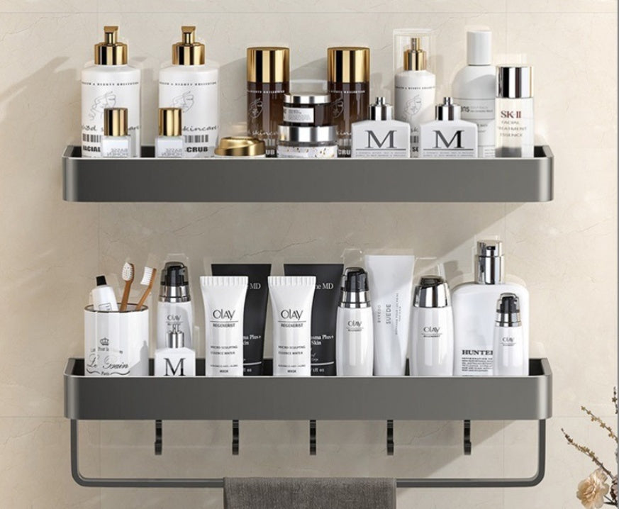 Punch-free Bathroom Storage Rack Bathroom Wall-mounted Storage Rack - HAUSSLYON
