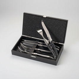 Western Tableware Rosewood Wooden Handle Knife And Fork - HAUSSLYON
