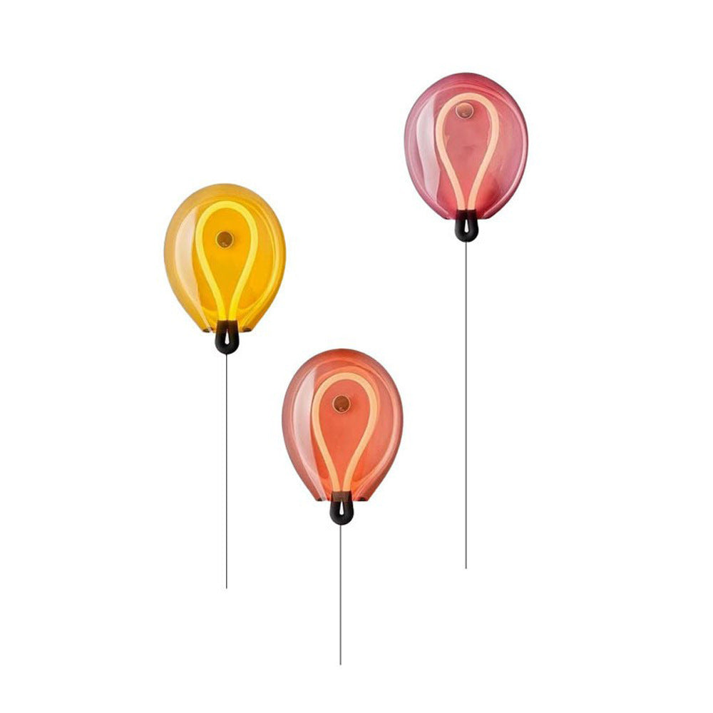 Balloon Shape Background Wall Bulla Wall Lamp Post-modern Designer Bedroom Aisle Stairs Ambience Light - HAUSSLYON
