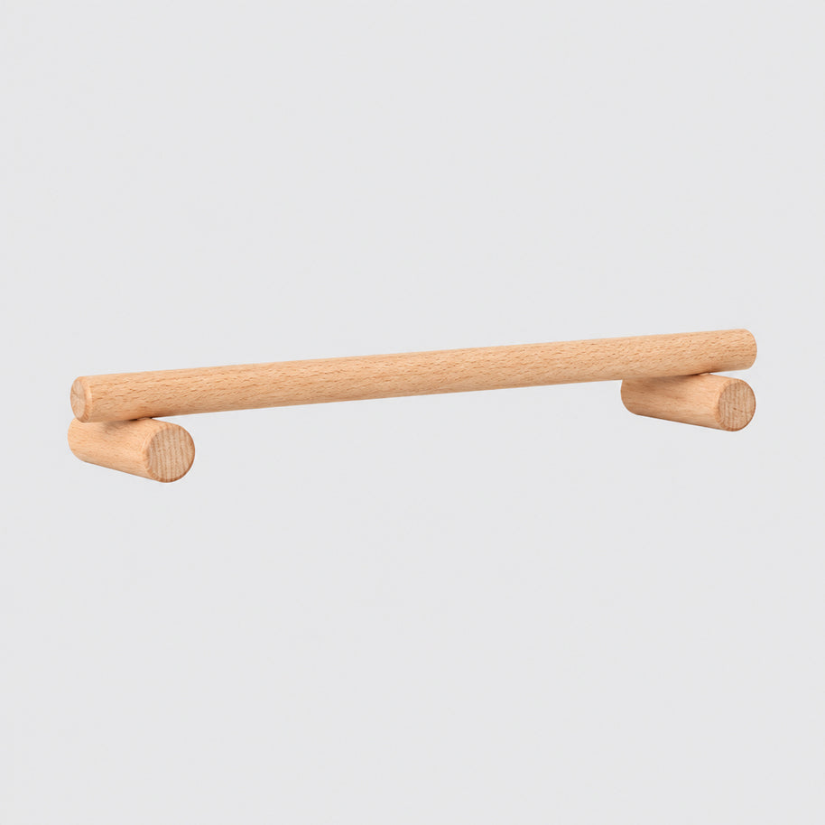 Étagère de rangement en bois Hausslon Tampere, structure en bois naturel avec plusieurs niveaux pour organiser des objets.