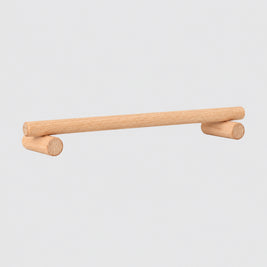 Étagère de rangement en bois Hausslon Tampere, structure en bois naturel avec plusieurs niveaux pour organiser des objets.