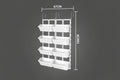 Balcony Planting Basin Hanging Jardiniere Combination Rectangular - HAUSSLYON