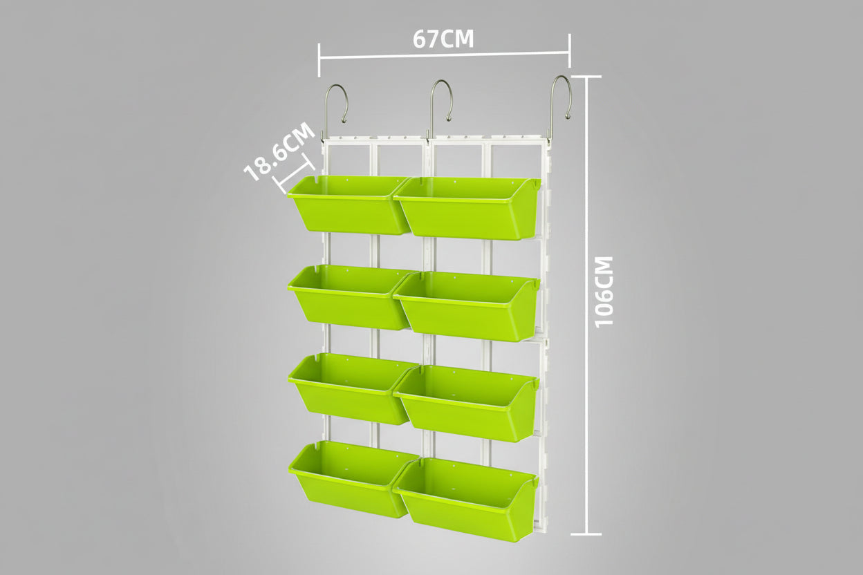 Balcony Planting Basin Hanging Jardiniere Combination Rectangular - HAUSSLYON