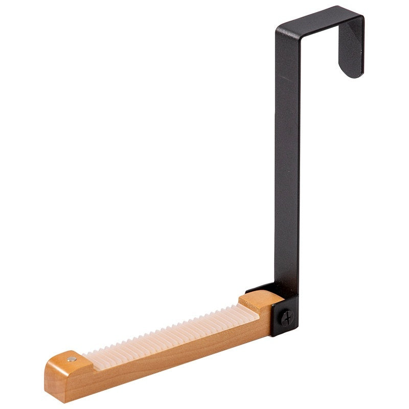Solid Wood Door Rear Hook Non-marking Storage Rack Wall Hanging Door Back No Punch Hanger - HAUSSLYON