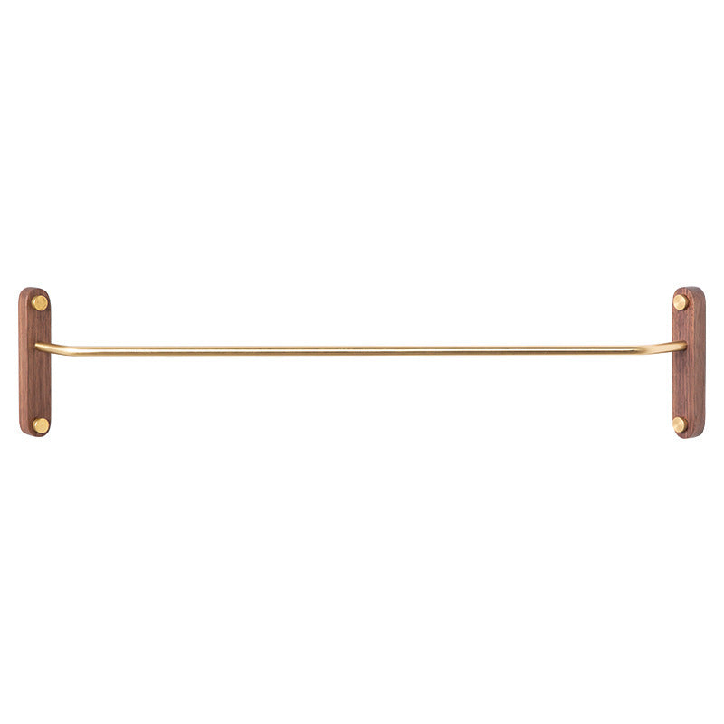 Barre à vêtements en bois VidaXL, accessoire décoratif pour suspendre vêtements ou accessoires, style élégant et pratique.