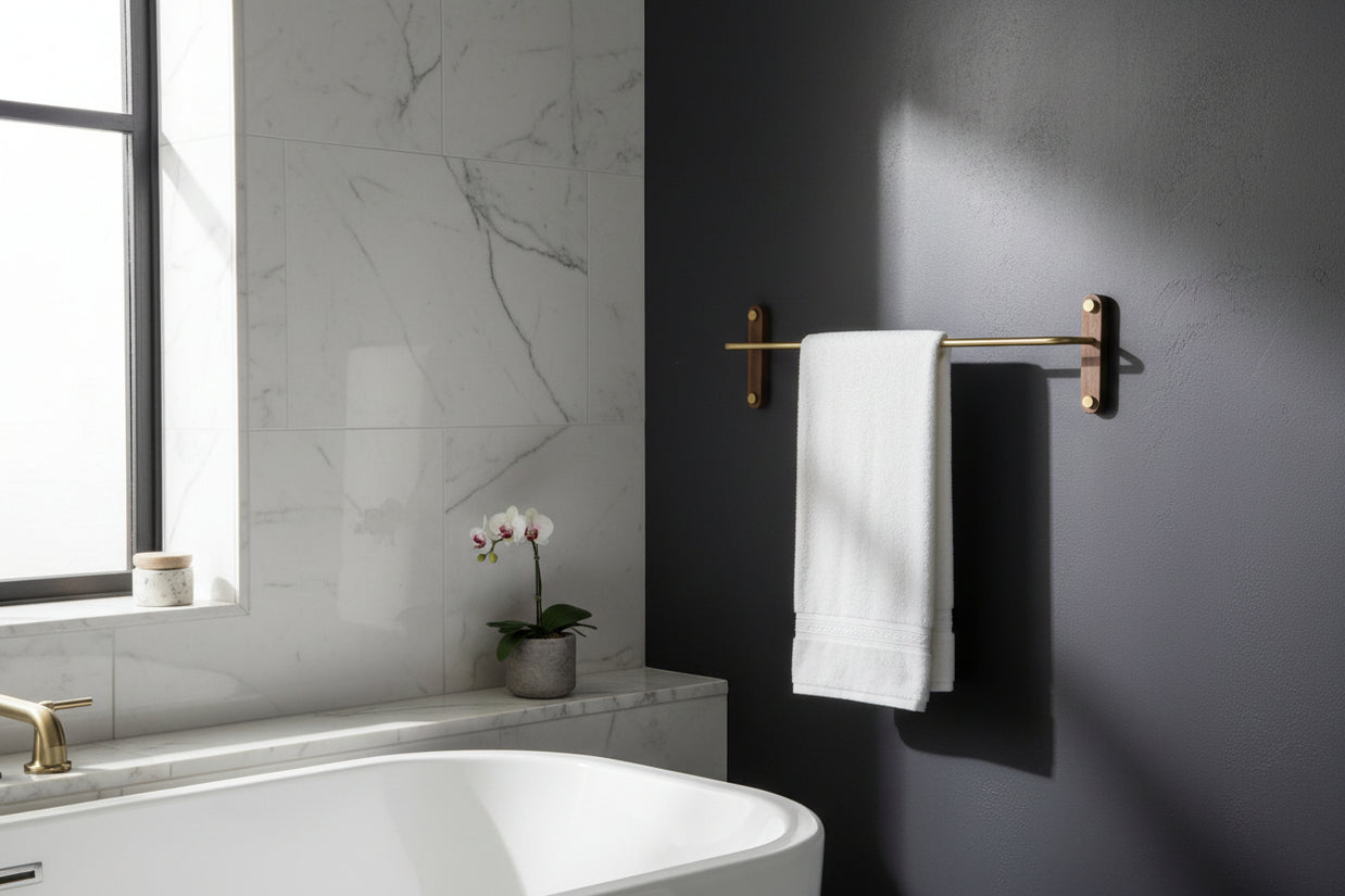 Barre à vêtement décoration en bois de la marque VidaXL, accessoire élégant pour suspendre vêtements dans un intérieur moderne.