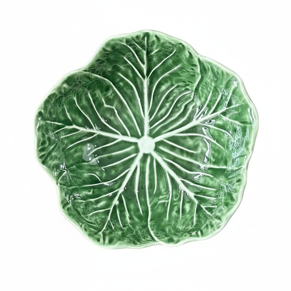 Green Cabbage Bowl Retro French Hand Painted Bowl Plate Country Art - HAUSSLYON