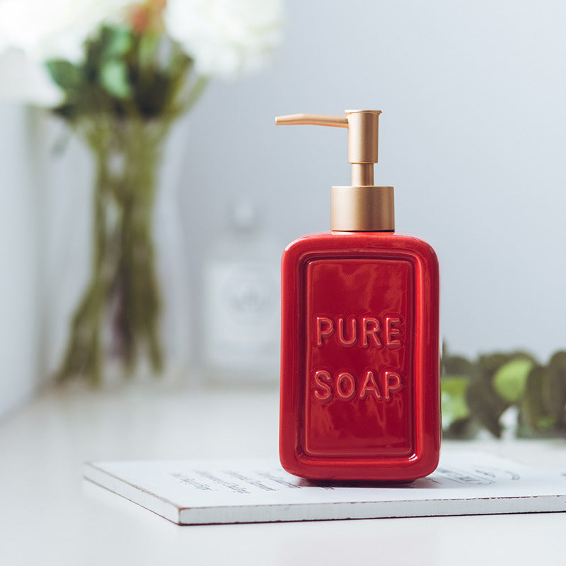 Ceramic Hand Sanitizer Press Bottle - HAUSSLYON