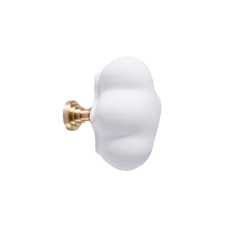 Boutons blancs créme Cloudy de VidaXL, poignées de meuble élégantes et modernes pour armoires et tiroirs.