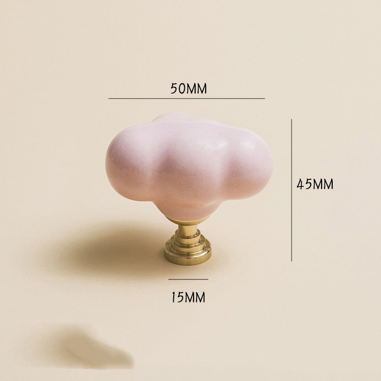 Boutons Cloudy VidaXL, boutons de meuble en blanc crème avec design nuage, pour décoration intérieure élégante.