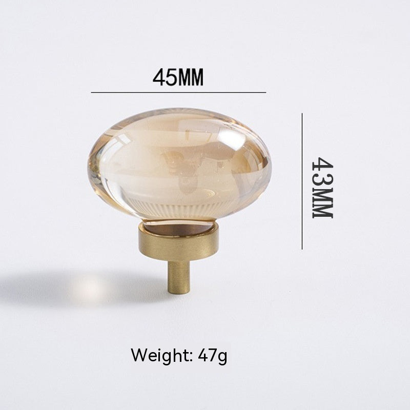 Boutons décoratifs Versailles VidaXL ovales transparents avec base or, ornements élégants pour meubles et décoration intérieure.