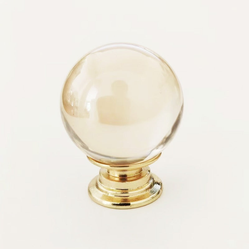 Boutons décoratifs Versailles VidaXL ovales transparents avec base en or, détails élégants pour meubles ou projets créatifs.