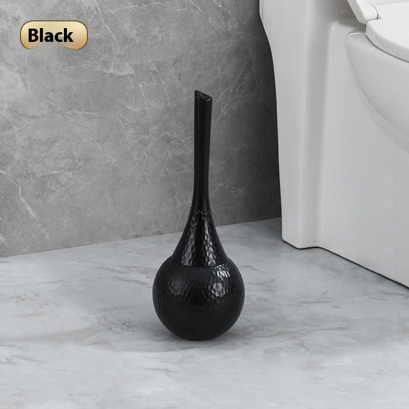 Brosse de toilette VidaXL Bali en argent avec support, design élégant pour salle de bain.